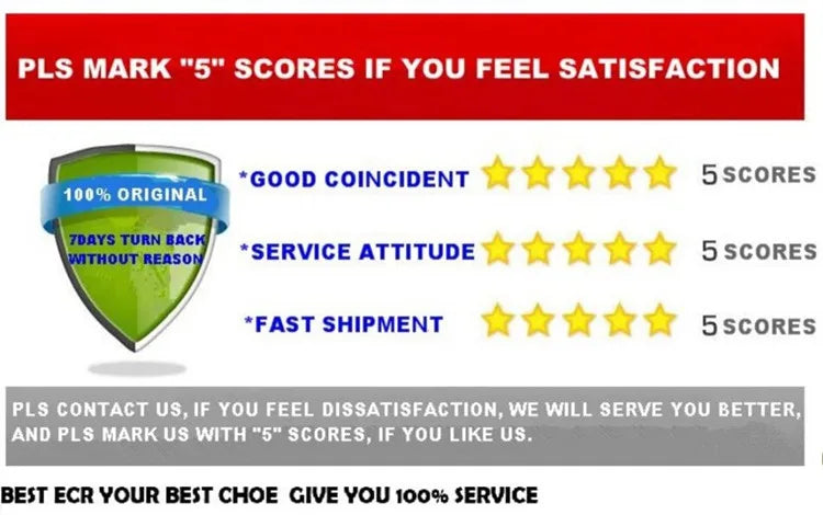A graphic showing a rating system where 5 scores are given for satisfaction based on good coincidence, service attitude, and 