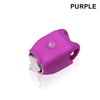 Une sonnette de vélo électrique violette, forte et étanche, avec coque en silicone.