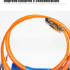 An orange loop circuit for a stunt car racing track set with launchers.