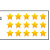 A cartoon illustration showing five-star ratings for Items as Described, Communication, and Shipping Speed next to a delivery
