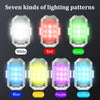 Seven kinds of lighting patterns including White, Red, Green, Blue, Yellow, Purple, and IceBlue LED lights