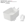 White drain tray and lid opener components for LG front-load washing machines
