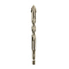 A single stainless steel serrated drill bit for concrete, tile, and glass.