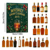 Akryl julekalender med 24 whiskey-tema ornamenter og nedtelling.