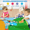 A colorful zoo animals felt story board set used for preschool activity learning.