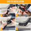 Instrucciones paso a paso para instalar una red de carga en el techo del coche.