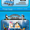 A collection of penguin and other bird figures in various poses and scenes.