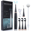 Caja negra con kit de cepillo de dientes sónico, incluye cepillo y herramienta de limpieza.