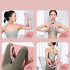 Conjunto de entrenadores de suelo pélvico y ejercitadores de muslo interior en varios ejercicios de entrenamiento.