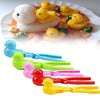 A set of colorful duck-shaped rice molds for making fun sushi and snowballs