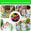 A collection of children engaging in finger painting activities with colorful paints and an educational activity book.
