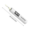 A white rechargeable electric nail drill and polisher device shown in a profile view.
