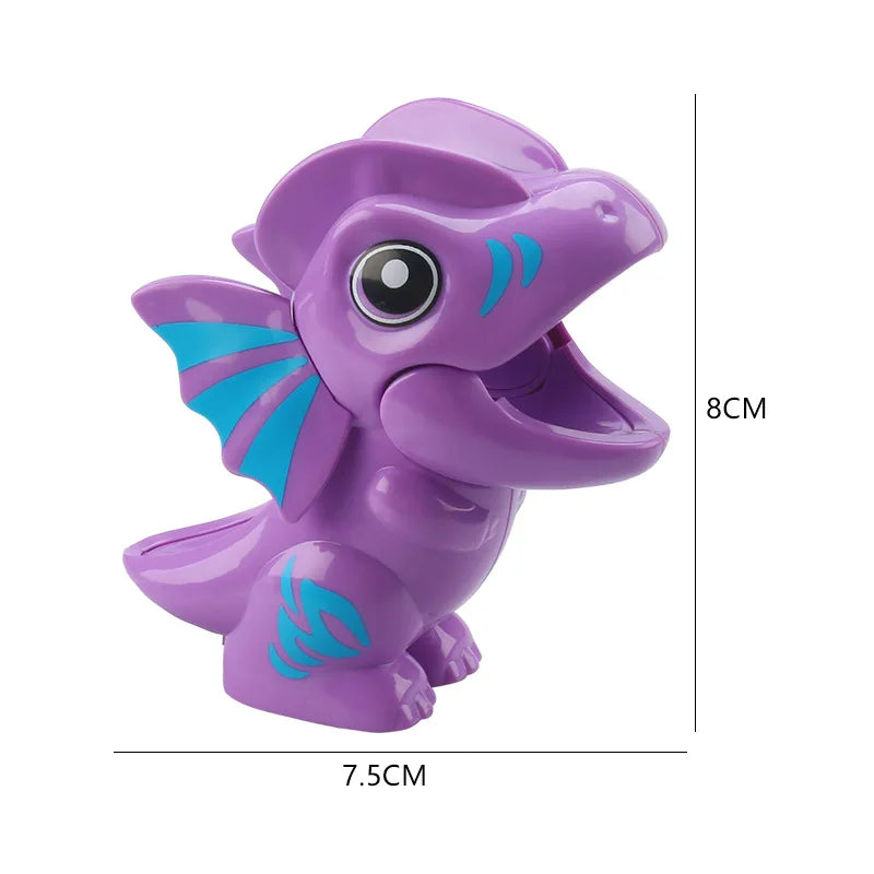 A purple marble run building block set featuring an elephant figure with blue accents.