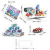 A set of 12 ocean animal building blocks in various colors and shapes.