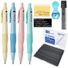 A set of 12 pencils, black leads, and an eraser for a 2.0mm mechanical pencil set.