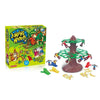 Juego de mesa Jumping Monkeys con caja, componentes y estructura de árbol de madera.
