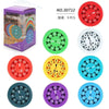 Ni fargerike matte-fidget-spinnere i ulike farger og design for pedagogisk lek