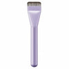 A professional flat foundation brush with soft bristles in a light purple color.