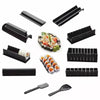 Moules en silicone noir pour sushi, plateaux de service et ustensiles assortis