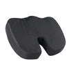 Coussin de siège ergonomique en forme de U noir pour soulager le coccyx.