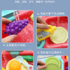 A set of electric water circulation toys for kids, showing various activities like washing fruits and vegetables.