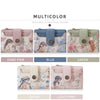 Multicolor floral print women's wallet available in dark pink, blue, green, cream, and light pink colors