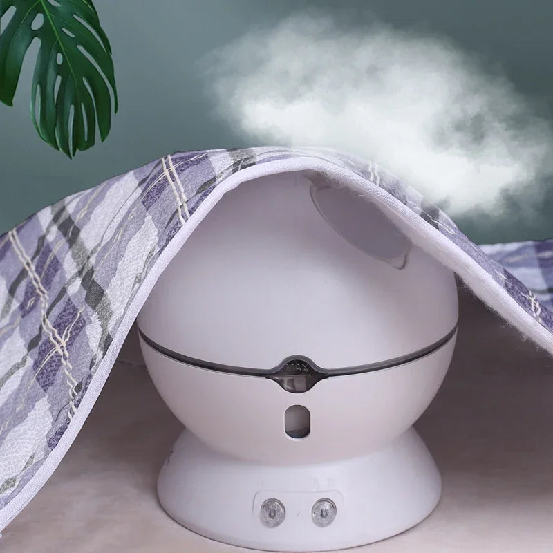 A white waterproof baby mattress protector with a cute cartoon design is shown, partially covered by a plaid cloth.