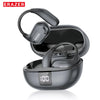 Trådløse ERAZER XT66PRO Bluetooth-ørepropper i svart, vist i ladeesken.