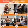 A collection of multifunctional ropeless battle ropes for various body exercises including arm, upper body, back, and abdomin