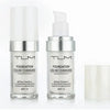 A bottle of TLM Foundation Color Changing and Adjusting Naked with SPF 15 next to a white tube.