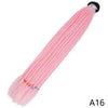Pink gradient pre-braided ponytail extension with an elastic band