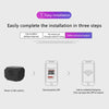 Installation guide showing three steps for easily completing the installation of a 4K Mini Wireless Security Camera with Nigh