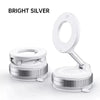 Bright silver 360° rotating magnetic foldable phone holder for car and desk