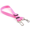 Arnés de seguridad ajustable rosa para mascotas con cinta de cinturón