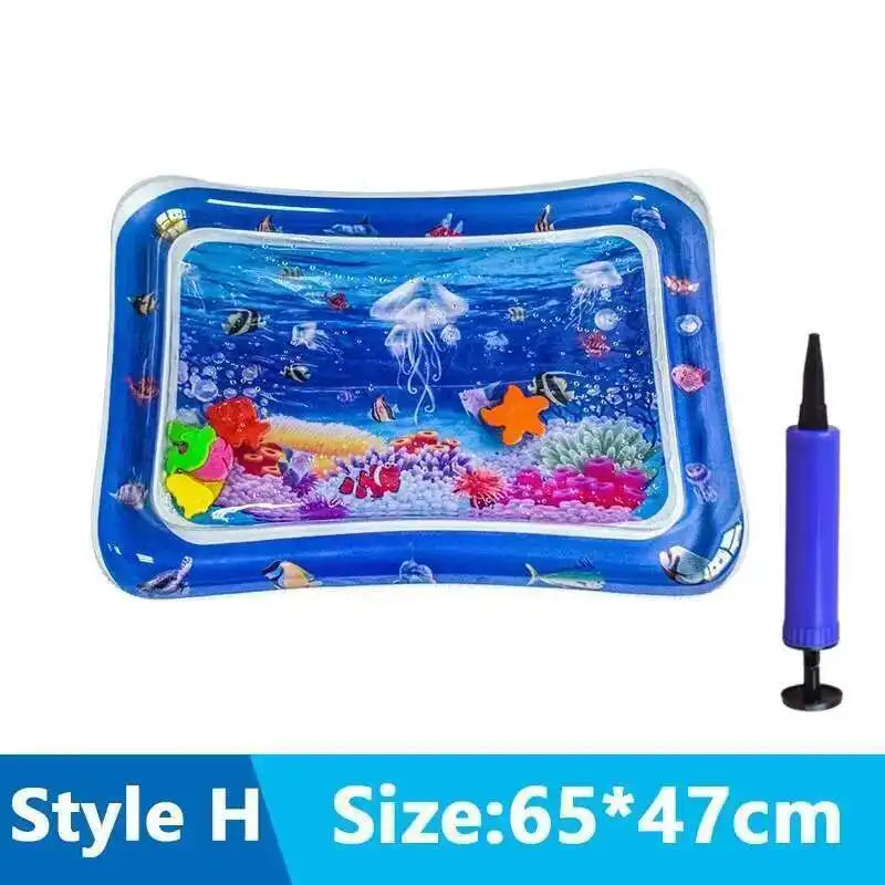 Alfombra de juego interactiva azul para gatos con diseño de pez
