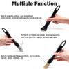 A set of multiple function detailing brushes used for cleaning car interiors and exteriors.