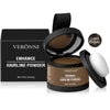 Veronni Enhance Hairline Powder in light brown shown with packaging and applicator.