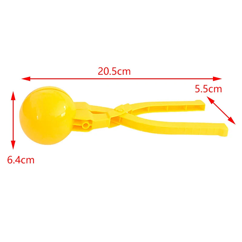 Yellow duck-shaped rice mold with a handle for making fun sushi and snowballs