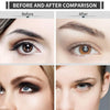 Before and after comparison showing the results of an electric eyebrow trimmer on women's eyebrows.