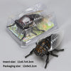 A packaged wind-up insect toy featuring a ladybug, bee, and beetle, shown next to its packaging.