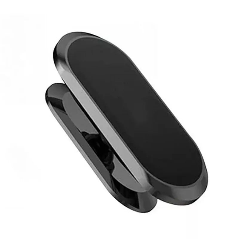 A black magnetic 360° rotating car dashboard phone mount.