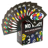 A deck of No Mercy card game showing cards with values plus or minus six and ten, packaged in a box.