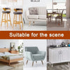Silicone furniture leg pads with felt bottoms used for scratch protection on wooden legs.
