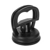 Tire-lois de carrosserie à ventouse noire de 5 cm avec poignée incurvée et base.