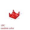 A single red marble run building block piece with dimensions 1.9cm by 3.2cm.