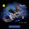 A Magic Mouse sculpture building block set featuring a mouse character with a staff and wings.