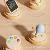 A set of wooden drawing boards featuring a one-key lock screen, an inspiration light bulb, and colorful painting elements for
