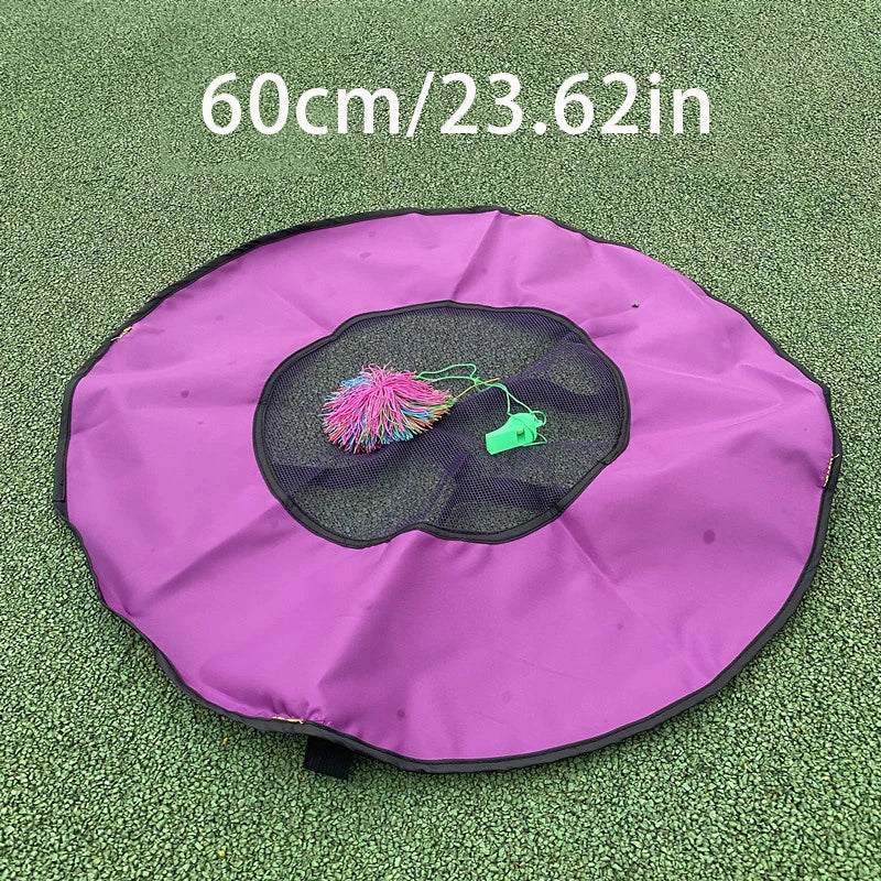 Lilla sprettnettbrett for barnas samarbeidsspill med kast og fang, 60 cm.