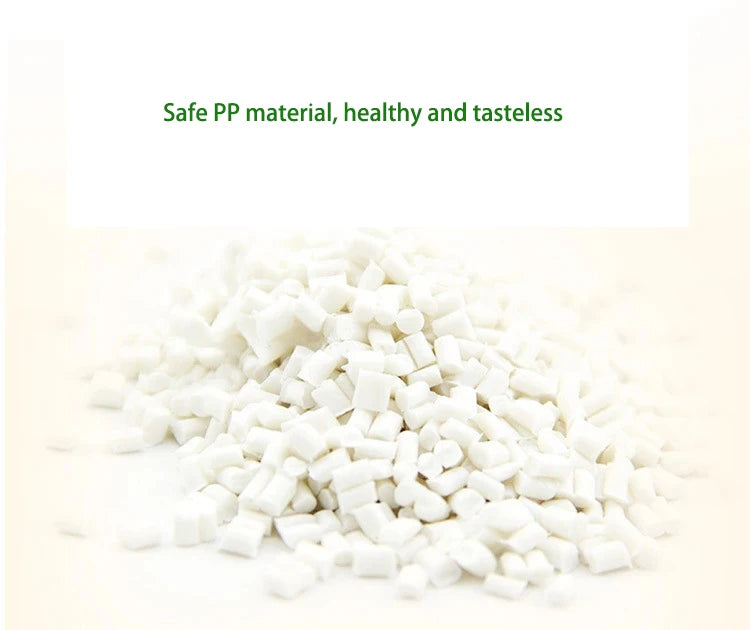 White Polypropylene (PP) material pellets for safe, healthy, and tasteless use.