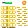Yellow B-Series H01+S03 door hardware kit with screws for making doors